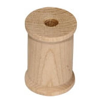500 Pcs Wood Thread Spools1-3/16" tall x 7/8" wide w/ 1/4"hole