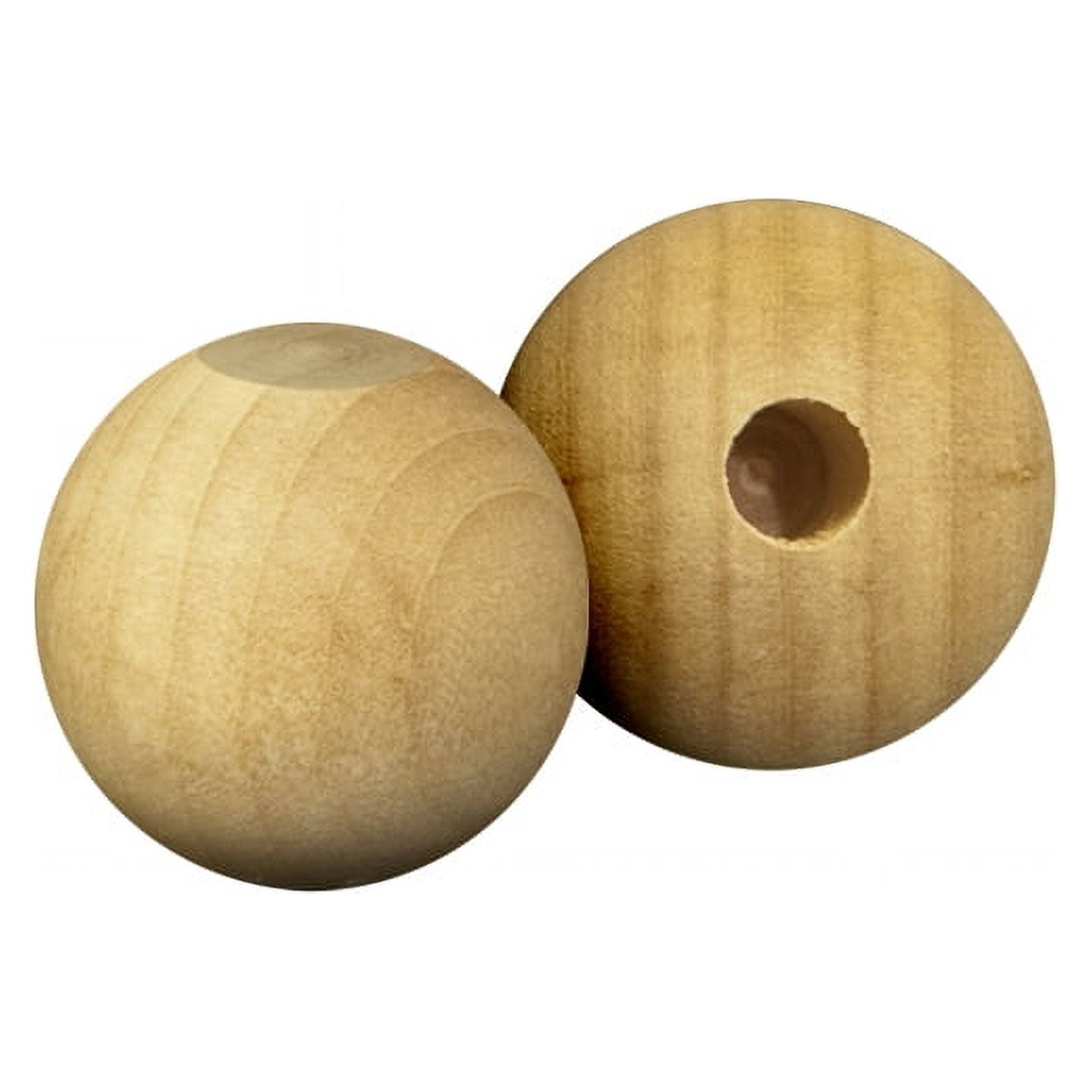 500 Pcs Wooden Ball Dowel Caps1 ball w/ 1/4" hole