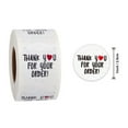 500 Pcs/roll Round Thank You for Your Heart Sticker Handmade Seal