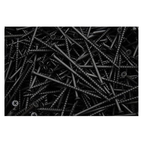 (500) Phillips Bugle Head 10 x 5 Coarse Drywall Wood Screw - Plain Black Bulk