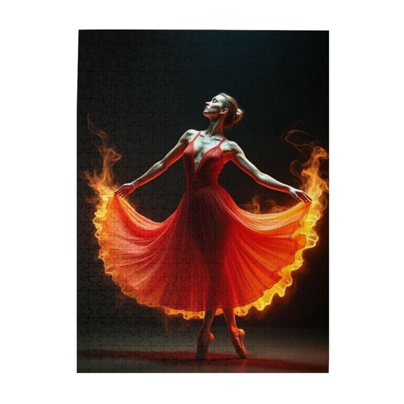 500 Piece Adult Jigsaw Puzzle Fiery Flamenco Dancer Challenging And Relaxing Puzzle For Adults Unique Artwork Great Gift Idea.