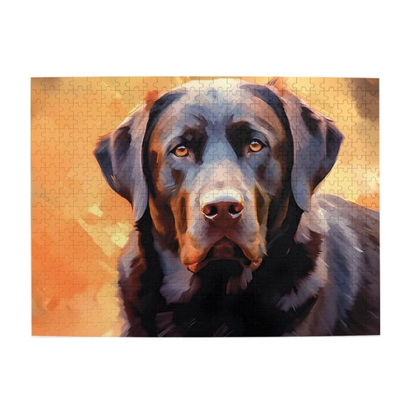 500 Piece Artistic Labrador Dog Jigsaw Puzzle For Adults – Vibrant Pet Portrait, Challenging Wooden Brain Game, Relaxing Stress Relief Gift & Home Decor