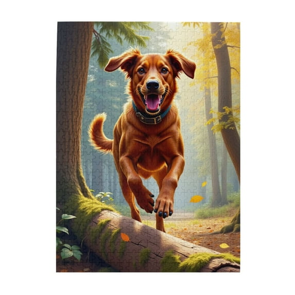 500 Piece Autumn Dog Jigsaw Puzzle For Adults Challenging And Fun Activity Featuring Vibrant Illustrations And HighQuality P