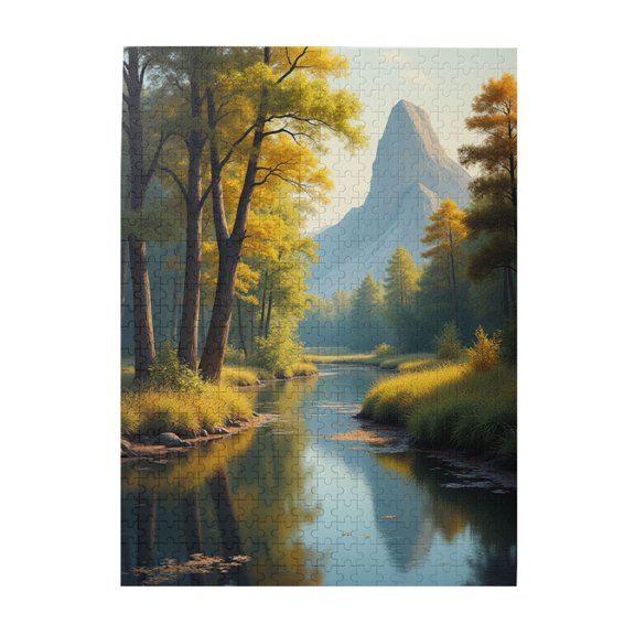 500 Piece Autumn River Landscape Jigsaw Puzzle For Adults Challenging And Relaxing Adult Puzzle Beautiful Nature Artwork Great Gift Idea