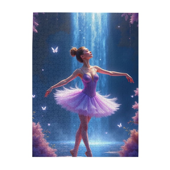 500 Piece Ballerina Jigsaw Puzzle For Adults Enchanting Waterfall Ballet Scene Challenging & Relaxing Puzzle Beautiful Artwork Great Gift Idea