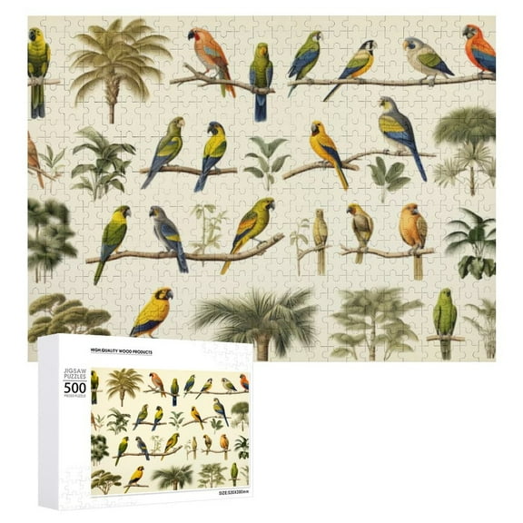 500 Piece Bird Puzzle - Challenging and Fun Jigsaw Game for All Ages