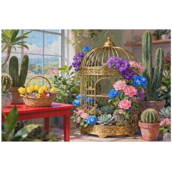 500 Piece Camping by The Lake Family Puzzle for Adults, 20.5"x15" – Finished Size