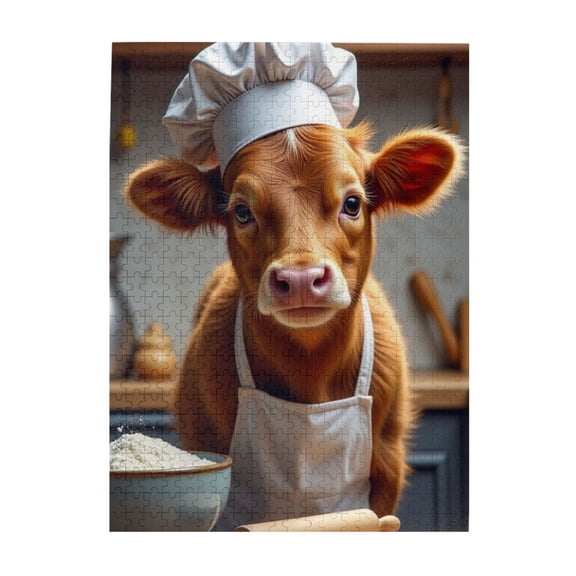 500 Piece Chef Calf Jigsaw Puzzle For Adults – Fun & Challenging Brain Teaser Unique Artwork Great Gift Idea – HighQuality Pieces Vibrant Illustrations