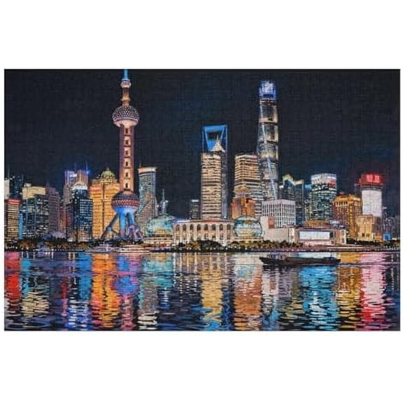500 Piece City Skyline Educational DIY Brain Challenge Puzzle for Adults – Family Game, Interactive Home Decor, Hard Challenging for Adults