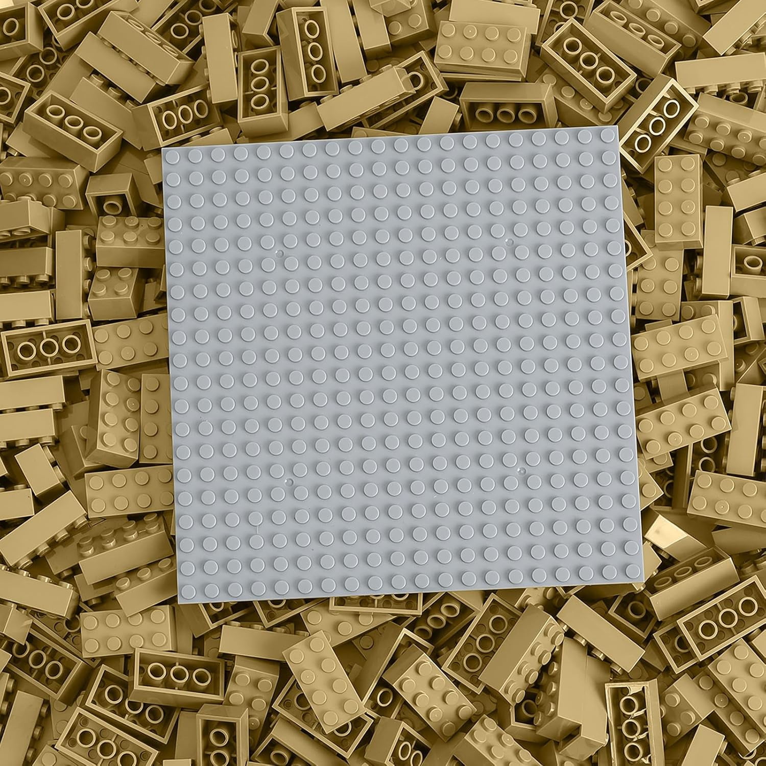 500 Piece Classic Building Bricks and 1 Gray Baseplate, 2x4 Bricks Bulk ...