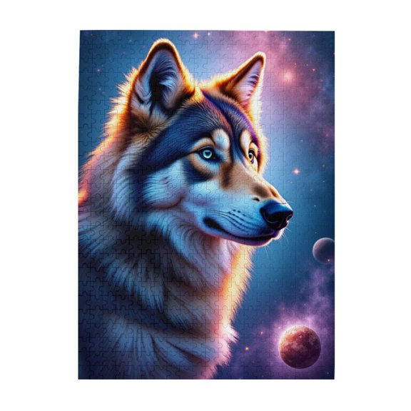 500 Piece Cosmic Wolf Jigsaw Puzzle For Adults Challenging And Fun Brain Teaser Vibrant Artwork Unique Home Decor Great Gift Idea Puzzles For Adults 500 Pieces