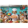 thumbnail image 1 of 500 Piece Dog Puppy Pizza Food Kitchen Theme Puzzle for Adults – Funny Animal, DIY Home Decor, Interactive Family Game, Challenging for Adults, 1 of 8