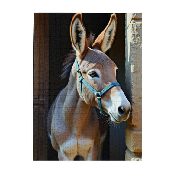 500 Piece Donkey Jigsaw Puzzle For Adults Challenging And Relaxing Animal Puzzle Unique Artwork Great Gift Idea For Puzzle Lovers Home Decor Fun Activity