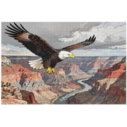 500 Piece Eagle Puzzle for Adults, Seniors   Interlock Perfectly, Letters on Back, Home Decor, Fun Family Game, Interactive DIY, Gift