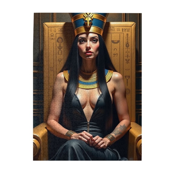 500 Piece Egyptian Queen Jigsaw Puzzle For Adults – Challenging And Relaxing Adult Puzzle Vibrant Artwork Great Gift Idea HighQuality Pieces