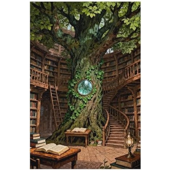 500 Piece Elf Tree House Colorful DIY Puzzle for Adults – Fun Family Game Night, Relaxing Home Decor