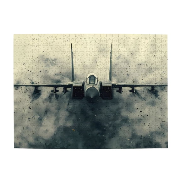 500 Piece Fighter Jet Jigsaw Puzzle For Adults – Dynamic Military Aircraft Artwork, Challenging & Relaxing Wooden Puzzle, Stress Relief Brain Exercise, Great Gift Idea