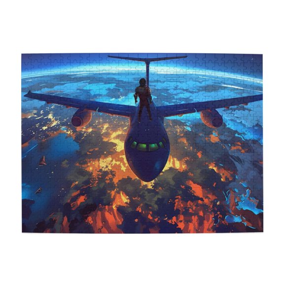 500 Piece Futuristic Flight Jigsaw Puzzle For Adults – Epic Earth View, Challenging, Relaxing Cognitive Workout, Vibrant Home Decor Art & Unique Gift Idea