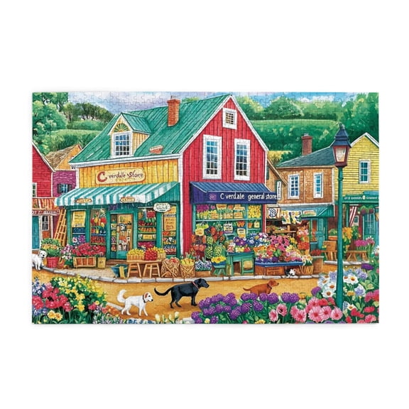 500 Piece Garden Center General Store Jigsaw Puzzle Adult Puzzle Challenging And Relaxing Brain Teaser Unique Artwork Home Decor Gift For Puzzle Lovers