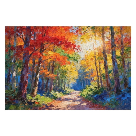 500 Piece Gorgeous Forest Scenery Puzzle for Adults – Challenging Jigsaw Game, Perfect Interlocking, Family-Friendly Home Decor