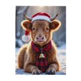 thumbnail image 1 of 500 Piece Highland Cow In Santa Hat Jigsaw Puzzle For Adults Festive Farm Animal Puzzles Challenging & Fun Brain Teaser Holiday Home Decor Unique Gift Idea, 1 of 7