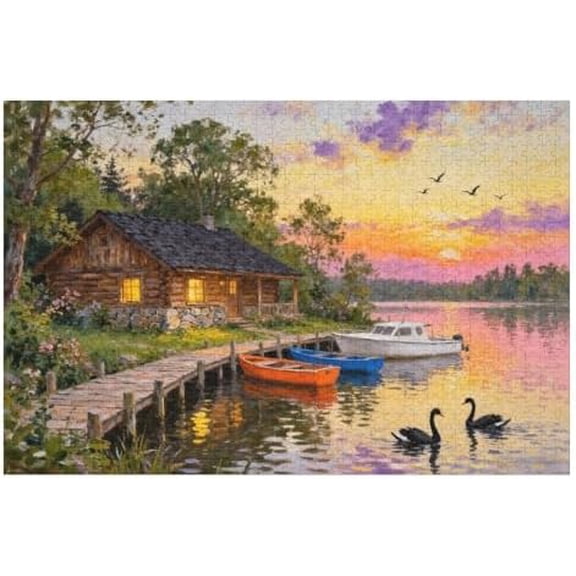 500 Piece Home Tweet Home Birds Puzzle for Adults, 20.5"x15" – Perfectly Fitting Pieces, Fun Family Activity