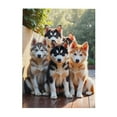thumbnail image 1 of 500 Piece Husky Puppies Jigsaw Puzzle For Adults Challenging And Fun Activity Cute Dog Artwork Quality Pieces Great Gift Idea Home Decor, 1 of 7
