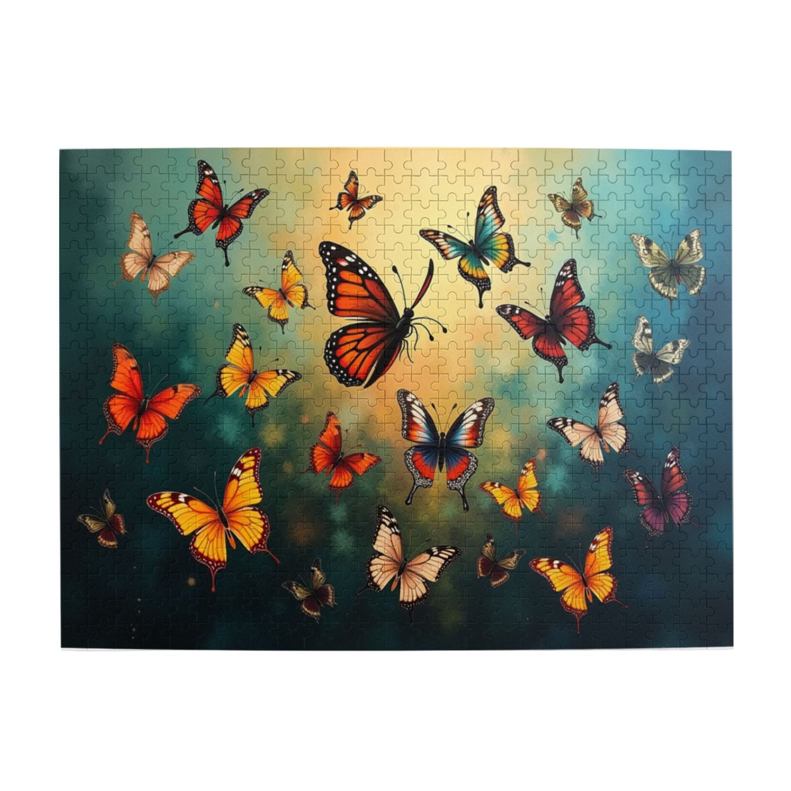 500 Piece Jigsaw Puzzle For Adults Butterflies In Flight Colorful