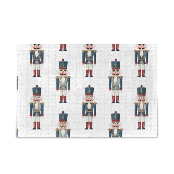 500 Piece Jigsaw Puzzle for Adults Cartoon Simple Nutcracker Thick Wood-Paper Composite with Letter on Back Tight Interlock Challenging Home Decor Family Game Gift