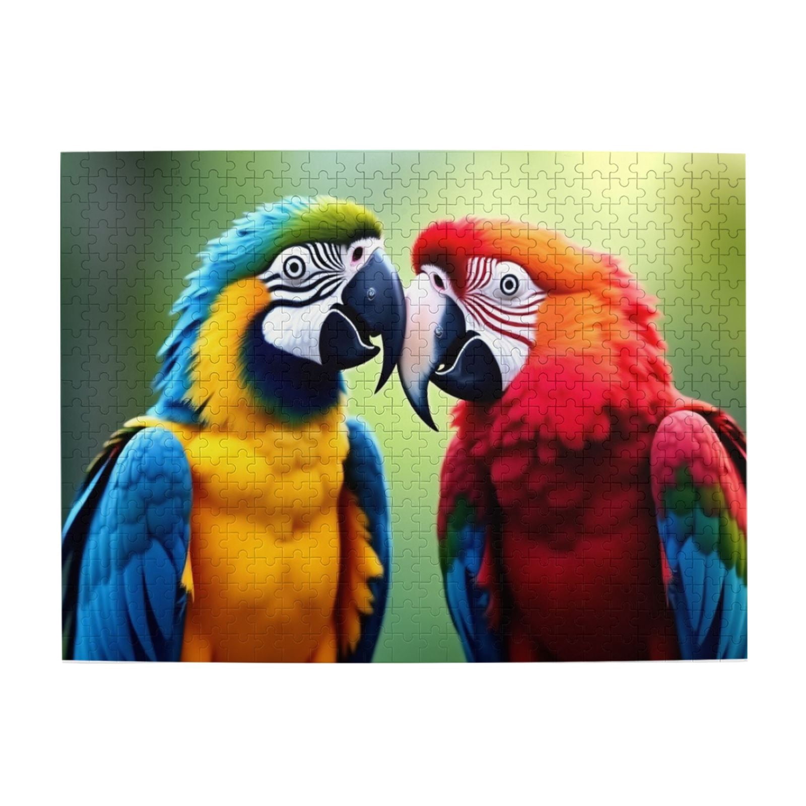 500 Piece Jigsaw Puzzle For Adults Two Macaws Colorful Bird Jigsaw ...
