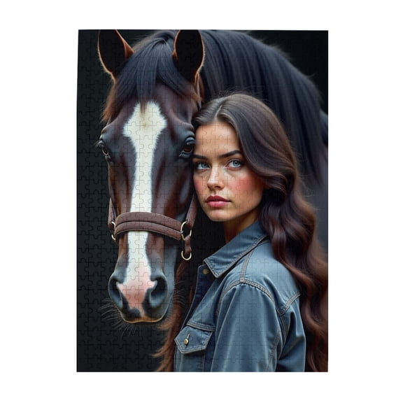 500 Piece Jigsaw Puzzle For Adults Woman And Horse Challenging And Relaxing Puzzle Beautiful Artwork Great Gift Idea HighQuality Pieces Fun For All Puzzle Lovers