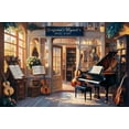 thumbnail image 1 of 500 Piece Jigsaw Puzzle-Benjamin's Music Store - Fun Puzzle Educational Family Game Toys Adults Home Decoration Colorful Puzzle Gifts, 1 of 7