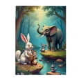 thumbnail image 1 of 500 Piece Jigsaw Puzzle For Adults Forest Friends Elephant Rabbit & Squirrels Challenging & Fun Puzzle Game Beautiful Artwork Great Gift Idea, 1 of 7