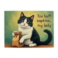 thumbnail image 1 of 500 Piece Jigsaw Puzzle For Adults Funny Tuxedo Cat You Butt Napkins， My Lady Challenging & Fun Adult Puzzle， Unique Artwork， Great Gift Idea, 1 of 7