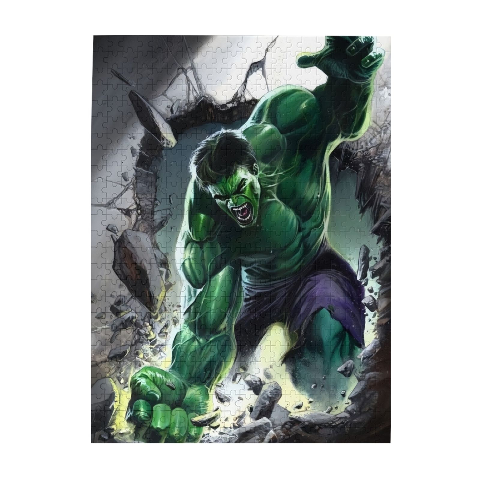 500 Piece Jigsaw Puzzle Green Hulk Wooden Jigsaw Puzzle For Adults