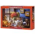 thumbnail image 1 of 500 Piece Jigsaw Puzzle, Tea Time, Classic interior, old fashioned furniture, oil lamp, beautiful vase, Adult Puzzles, Castorland B-53070, 1 of 5