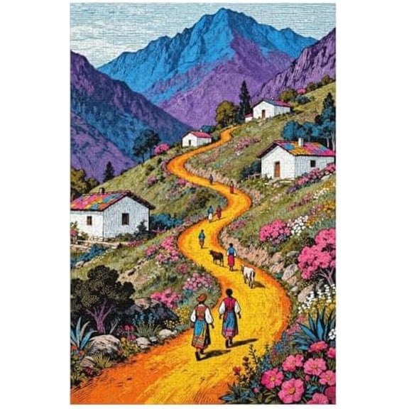 500 Piece Jigsaw Puzzle, Wild Adventure Hard Challenging Puzzle, Perfect Interlock Design, DIY Family Entertainment Mind Exercise Home Decor, 20.5"x15"