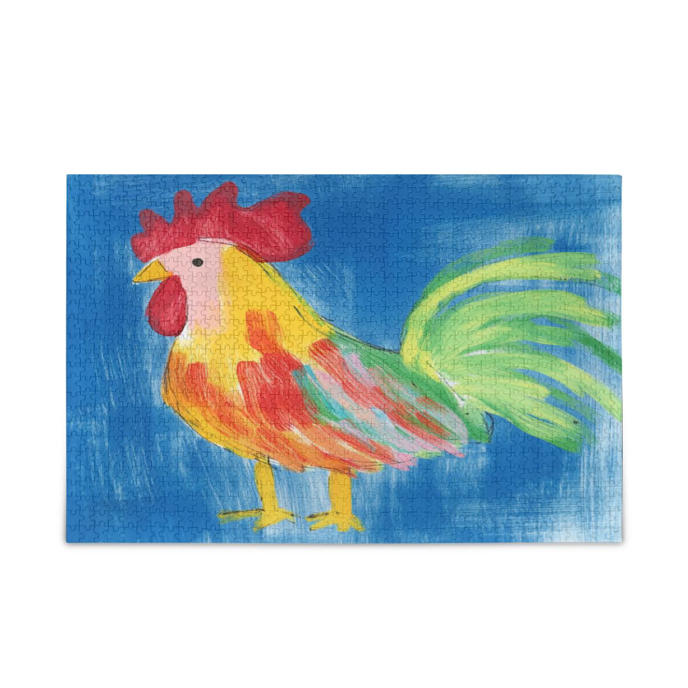 Springbok Fall Rooster 500 Piece Puzzle - Colorful Mosaic Art Puzzle For Adults - View #6