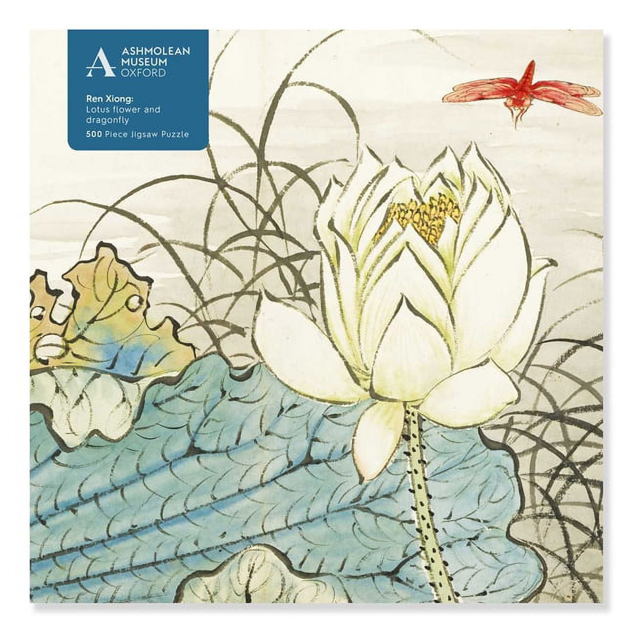 500-Piece Jigsaw Puzzles: Adult Jigsaw Puzzle Ashmolean: Ren Xiong: Lotus Flower and Dragonfly (500 Pieces): 500-Piece Jigsaw Puzzles (Other)