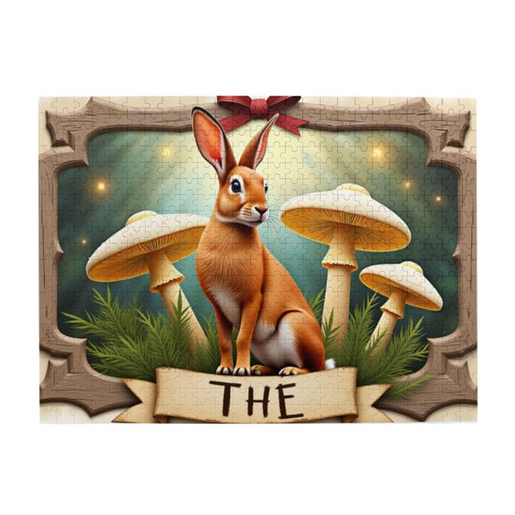500 Piece Jigsaw Puzzles For Adults The Enchanted Forest Hare Challenging & Relaxing Puzzle With Vibrant Illustrations & Quality Pieces. A Great Gift Idea!