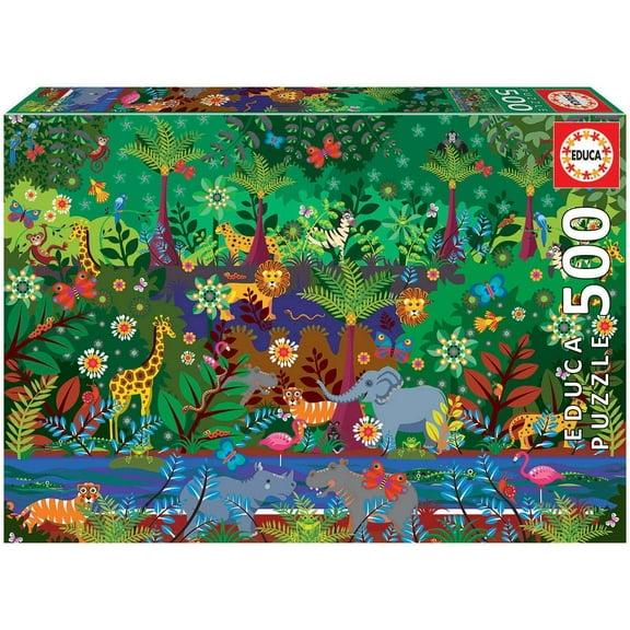 500 Piece Jungle Puzzle by Educa Borras