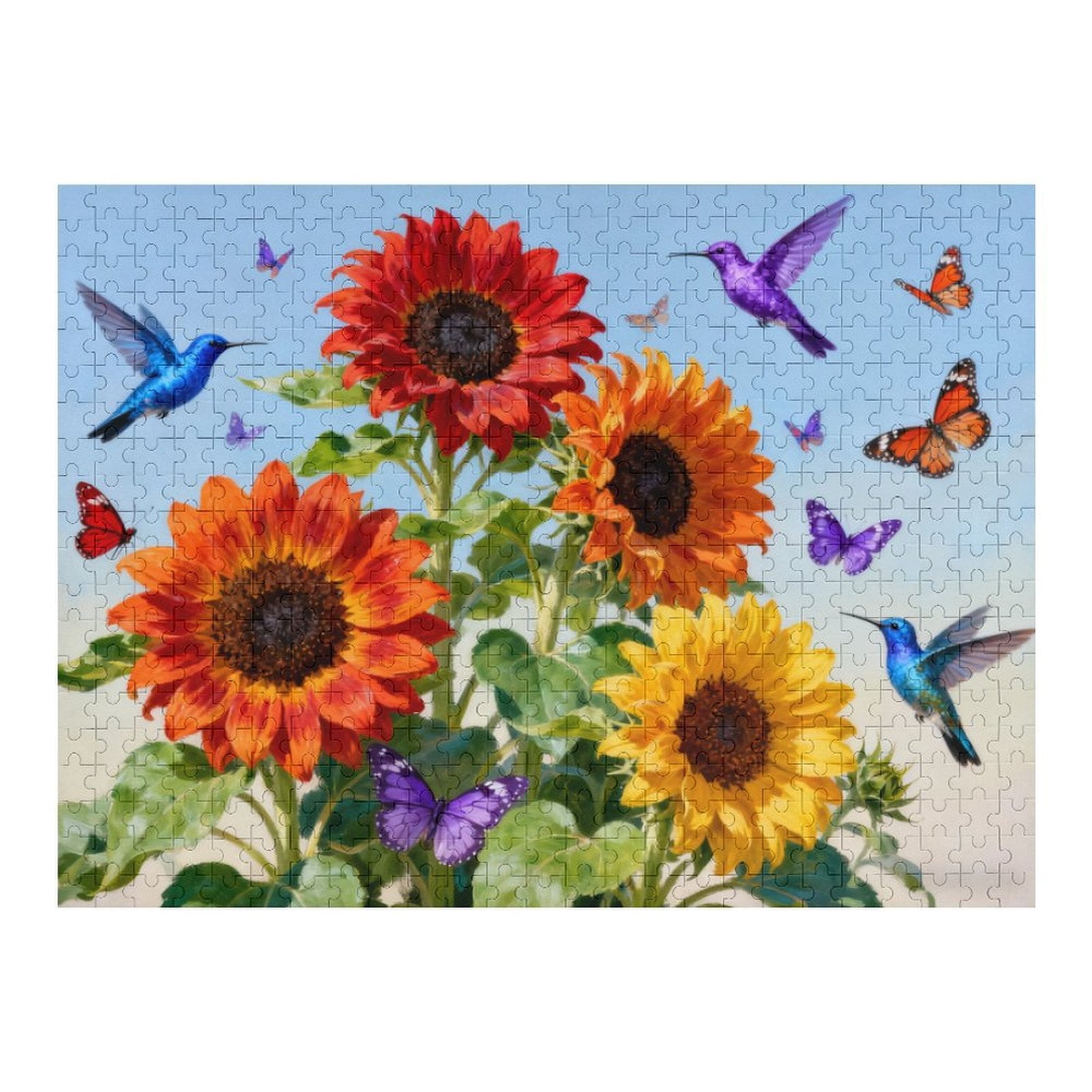 500 Piece Large Piece Summer Bloom Puzzle for Seniors – Easy & Colorful