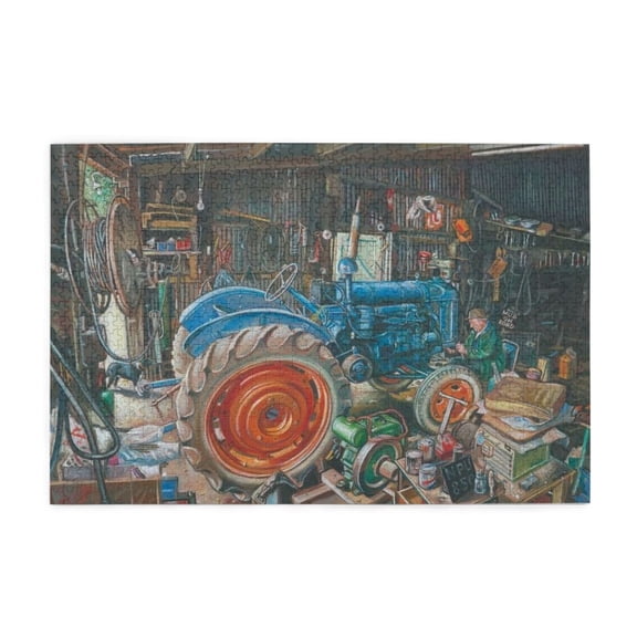 500 Piece Machinery Workshop Jigsaw Puzzle Relaxing & Challenging Adult Puzzle Vibrant Artwork Highquality Pieces Great Gift Puzzle Enthusiasts