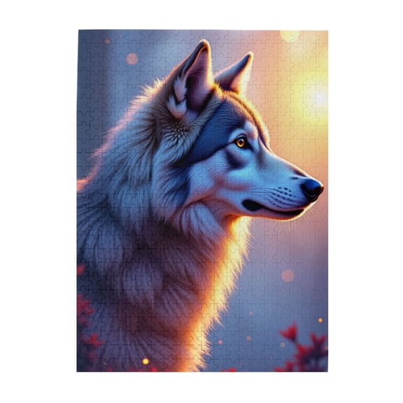500 Piece Majestic Wolf Jigsaw Puzzle For Adults Challenging And Relaxing Brain Teaser Stunning Artwork Great Gift Idea Home Decor