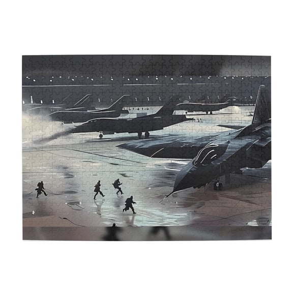 500 Piece Modern Fighter Jet Jigsaw Puzzle For Adults – Dynamic Military Aircraft Artwork, Challenging & Relaxing Brain Exercise, Ideal Gift & Home Decor