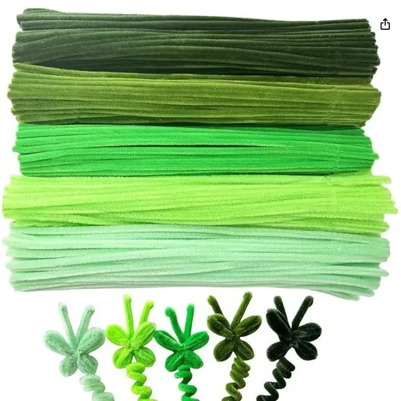 500-Piece Multi-Color Lily Twist Pipe Cleaner Craft Kit - DIY Handmade Flower Project for Creative Fun and Imaginative Crafts!