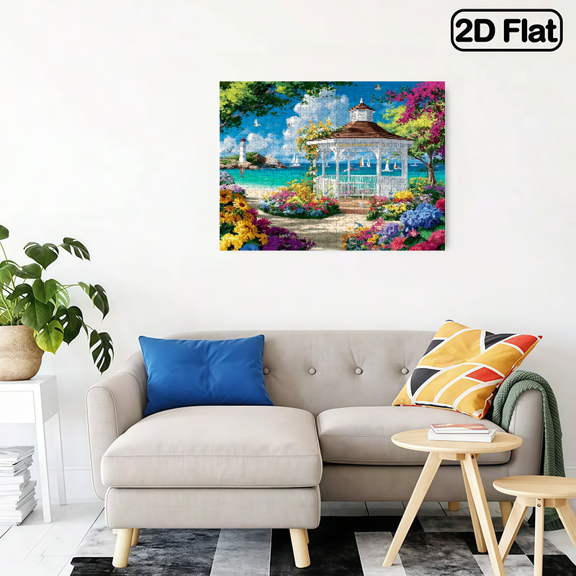 500 Piece Ocean Beach Jigsaw Puzzle for Adults, Challenging Puzzles Game Family Activity Gift