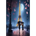 500 Piece Puzzle Eiffel Tower Love Couple Art Collection Creative Toys