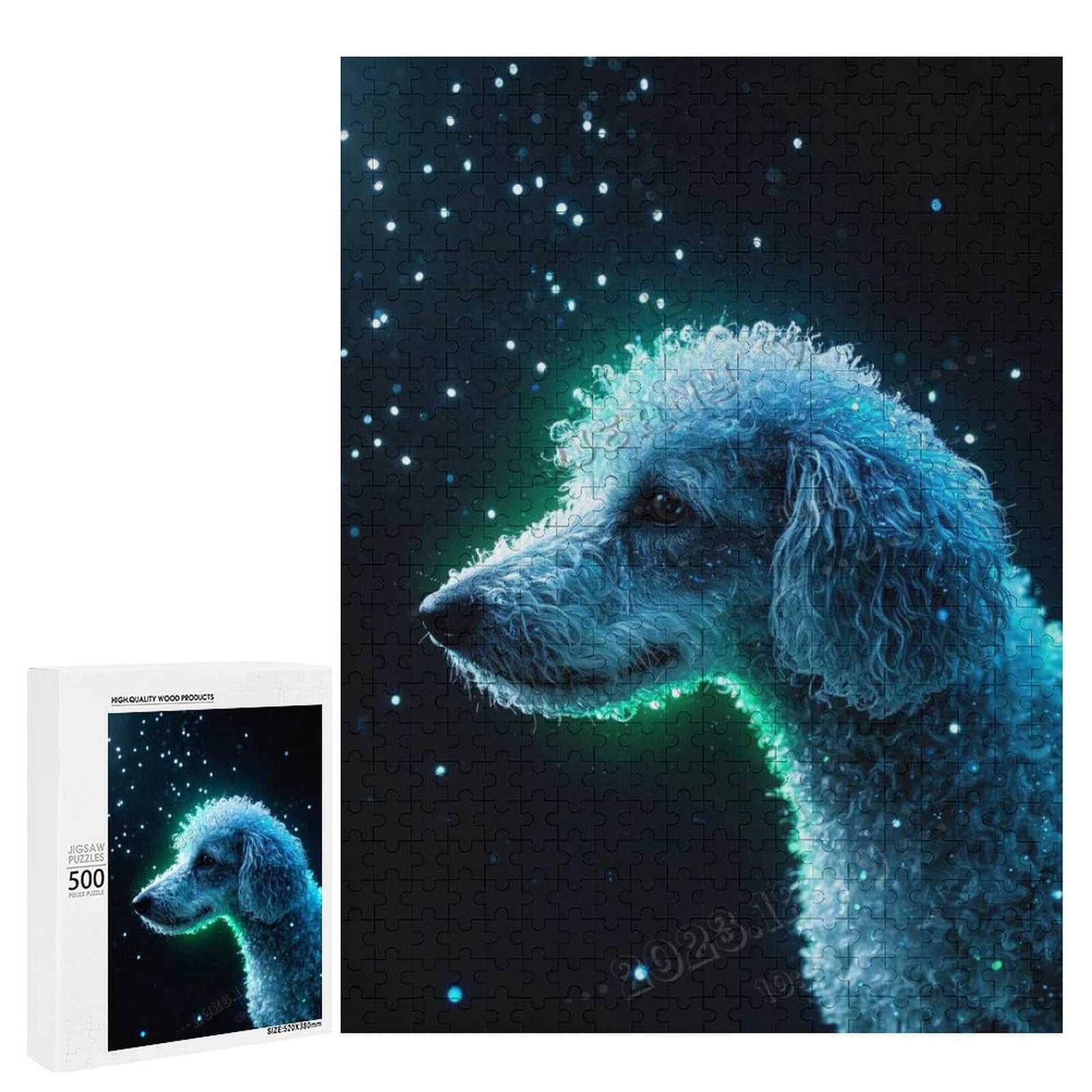 500 Piece Puzzle for Adults, Challenging Jigsaw with Poodle with Black ...