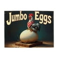 thumbnail image 1 of 500 Piece Rooster And Jumbo Egg Jigsaw Puzzle For Adults Farm Animals Vintage Style Rustic Decor Challenging And Fun Brain Teaser Quality Wooden Pieces Great Gift Idea 20.5X15In, 1 of 6